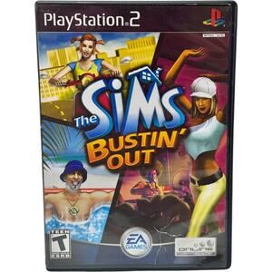 The Sims Bustin' Out with Manual Sony PlayStation2 PS2